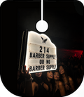 214 Barber Supply Bottle Sign Cape