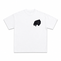 214 Glitter Embroidered Tee - White