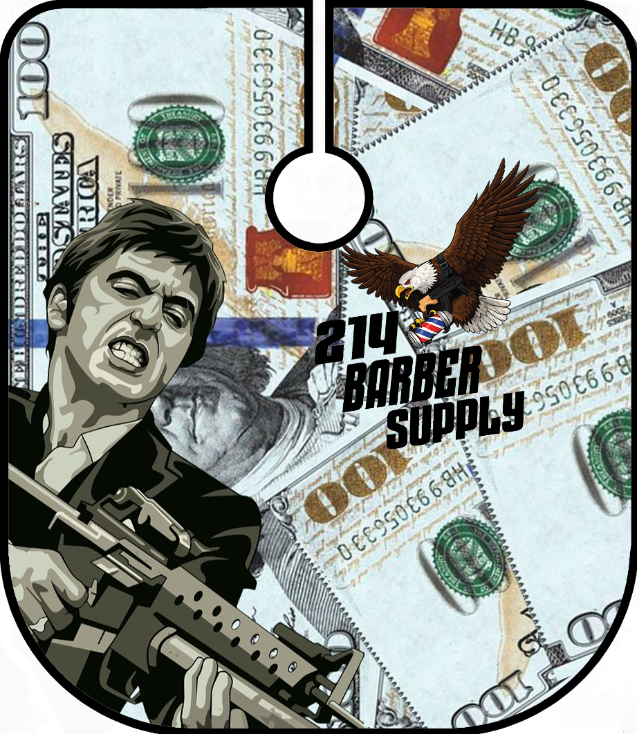 214 Barber Supply Money Montana Cape