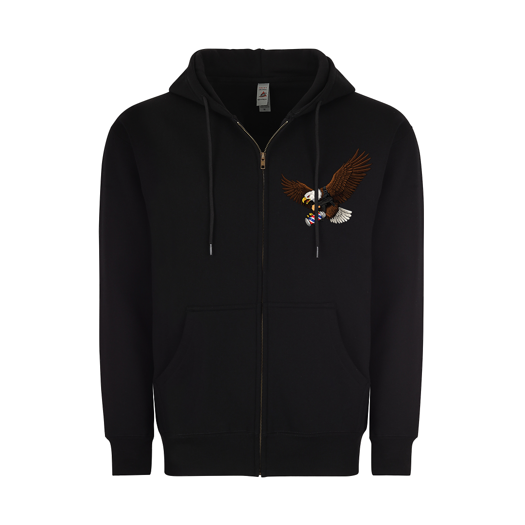 214 Barber Supply Heavy Weight Full Zip Hoodie