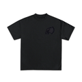 214 Glitter Embroidered Tee - Black