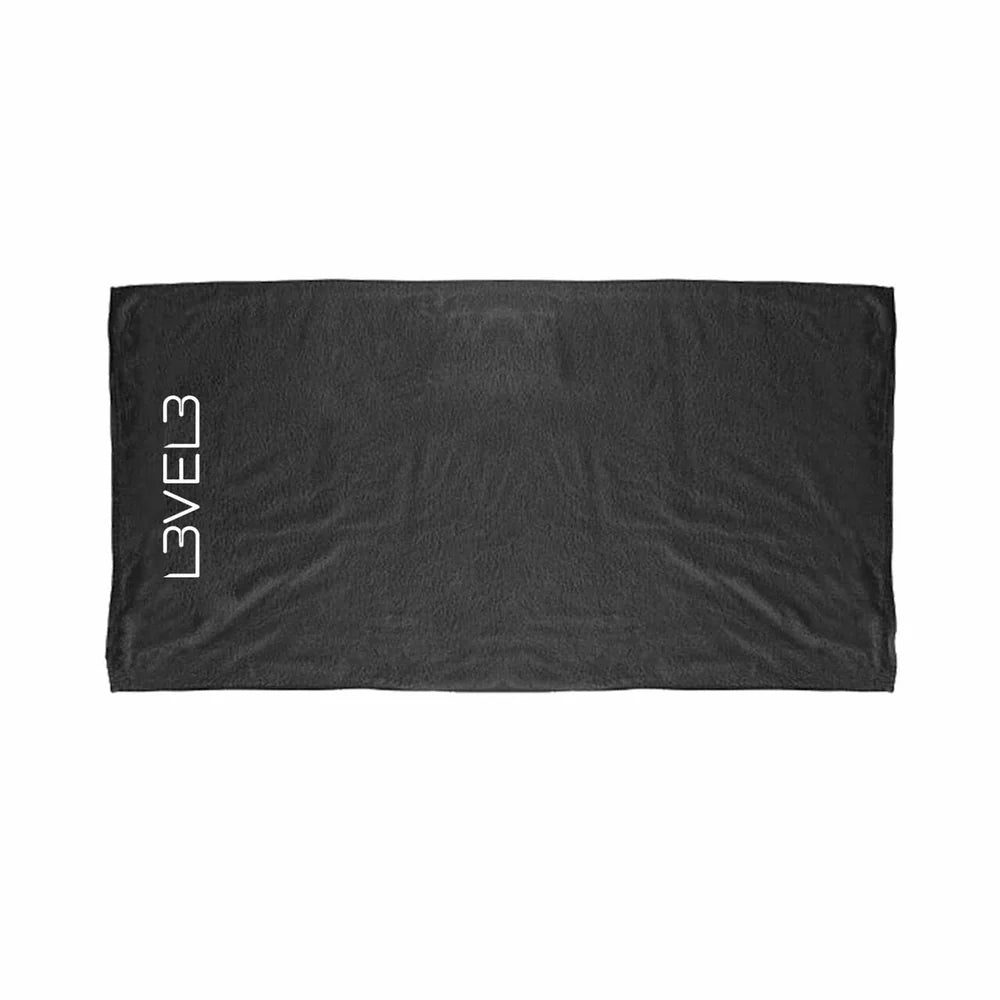 L3VEL3 Premium Shaving Towel - Black