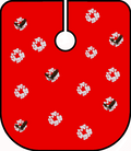 214 Barber Supply Eagle Tears Cape - Red