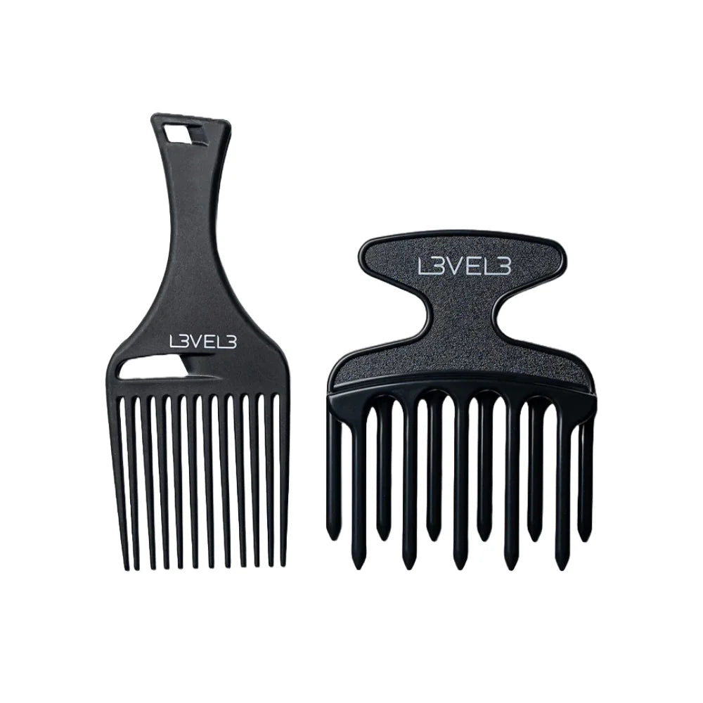 LEVEL 3 Hair Pick Comb Set (2pc)