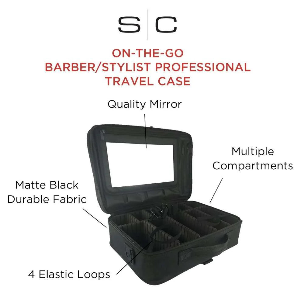 StyleCraft On-The-Go Barber/Stylist Tool Case w/ Mirror