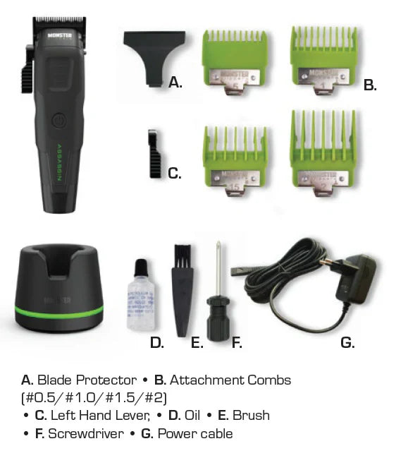 Monster Clippers Cerberus Vector Motor Cordless Clipper