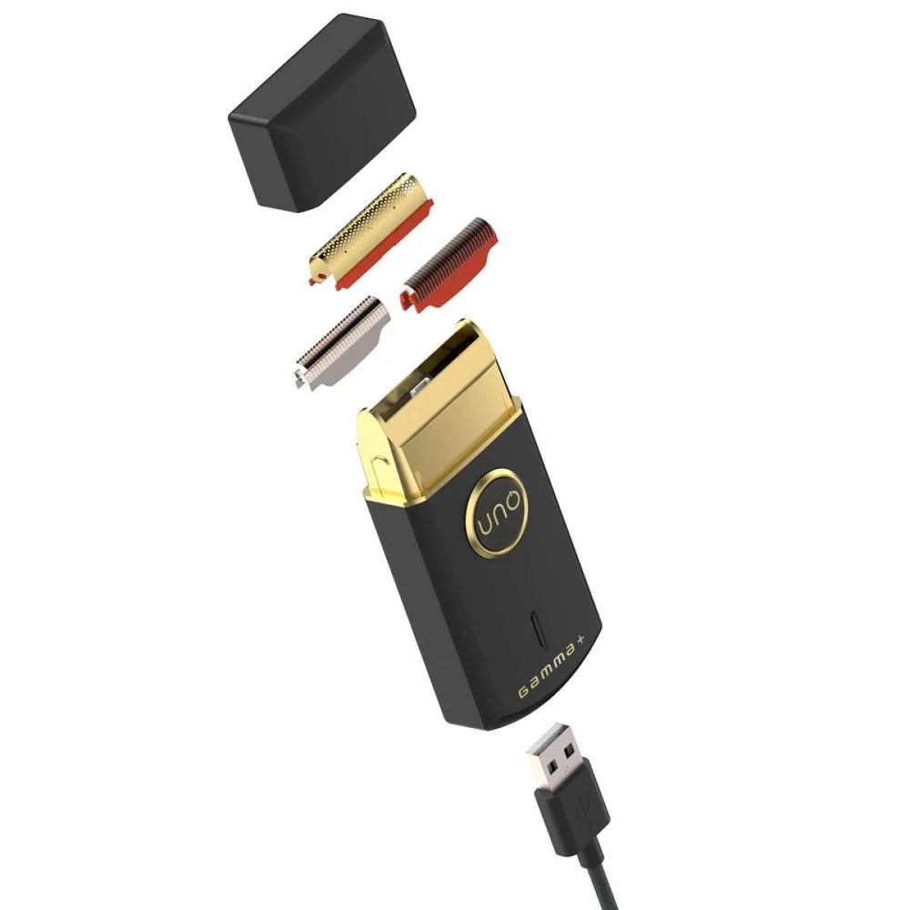 Gamma+ Uno Single Foil Shaver - Black