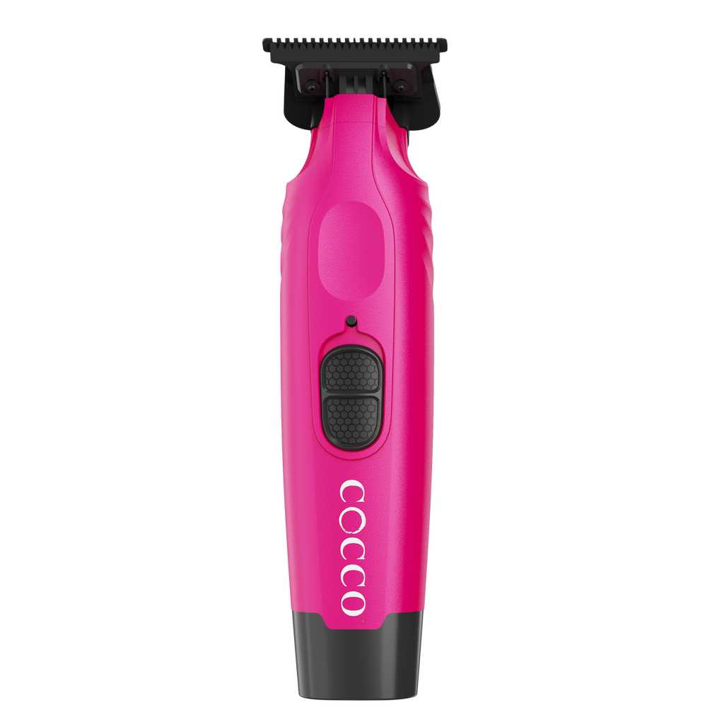 Cocco Hyper Veloce Pro Cordless Trimmer w/ Digital Gap Ambassador Graphene Blade + Charging Stand - Limited Edition Pink