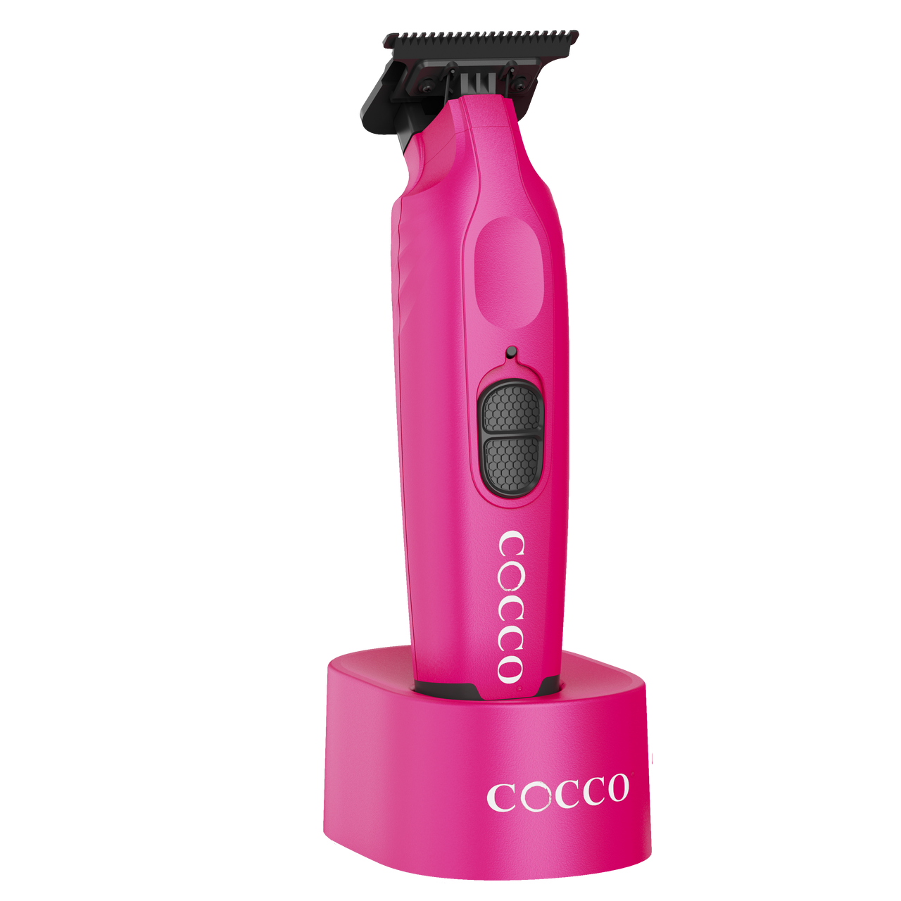 Cocco Hyper Veloce Pro Cordless Trimmer w/ Digital Gap Ambassador Graphene Blade + Charging Stand - Limited Edition Pink