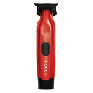 Cocco Hyper Veloce Pro Cordless Trimmer w/ Digital Gap Ambassador Graphene Blade + Charging Stand - Red