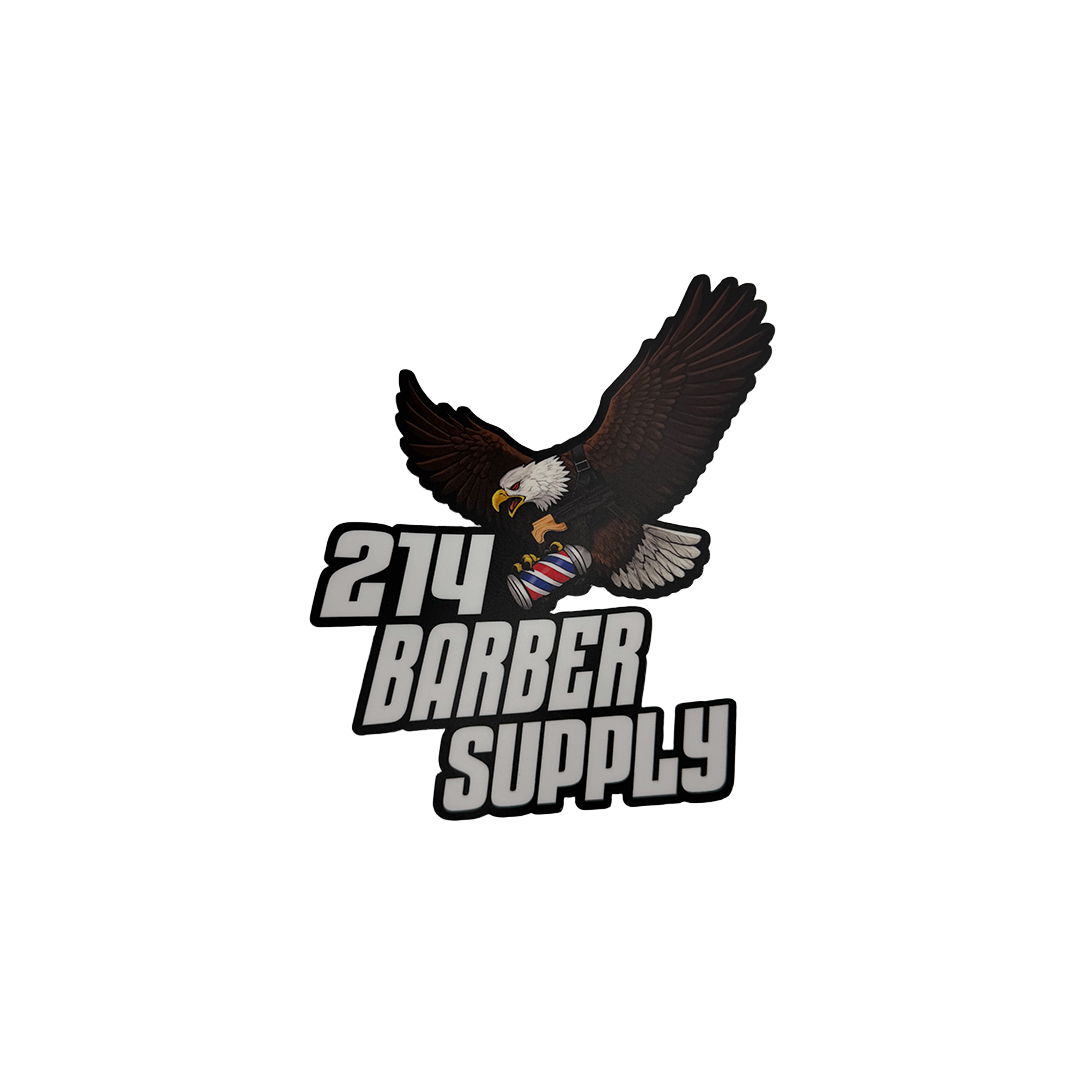 214 Barber Supply 5x5” Waterproof Sticker