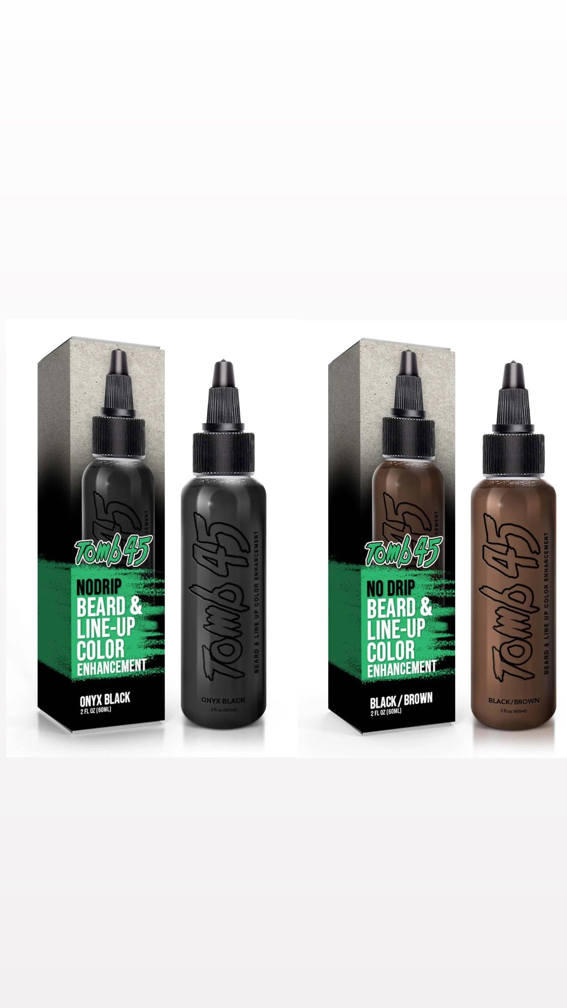 Tomb45 No Drip Enhancement Color for Beard & Line Up - Onyx Black