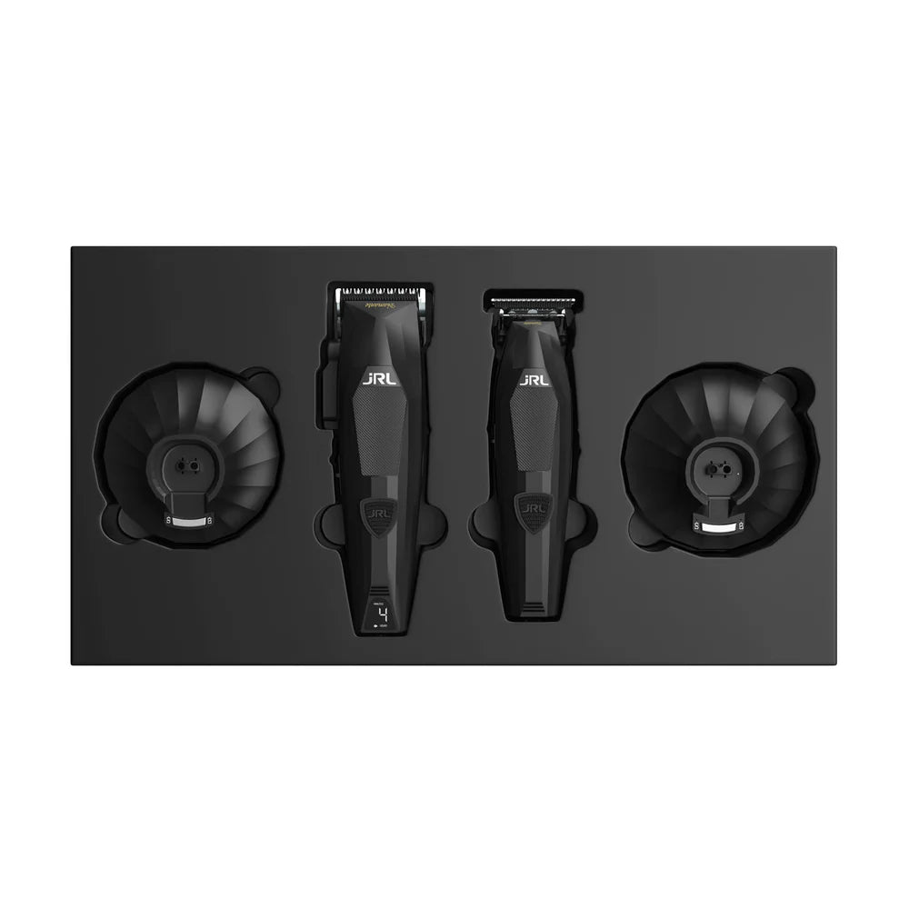 JRL Professional Diamante Cordless Clipper & Trimmer Comb Set Black