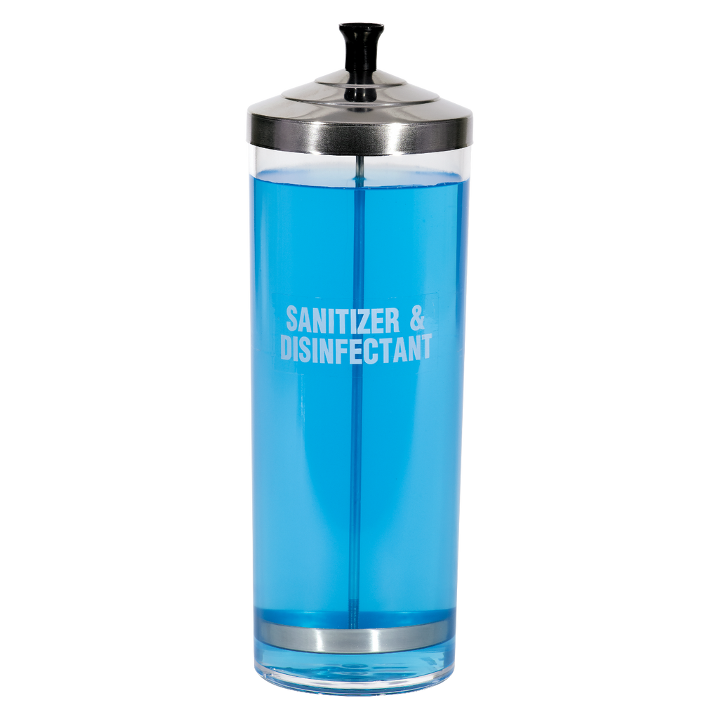 Burmax SC-550 Scalpmaster Barber Acrylic Sanitizing Jar - 42 oz.