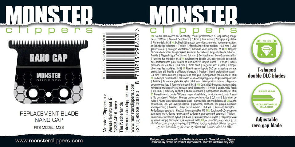 Monster Clipper Nano Gap Cutting Blade