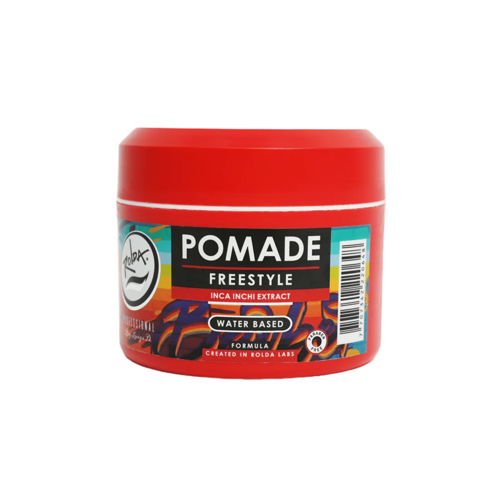 Rolda FreeStyle Pomade Medium Hold Medium Shine Water Based w/ Inca Inchi Extract