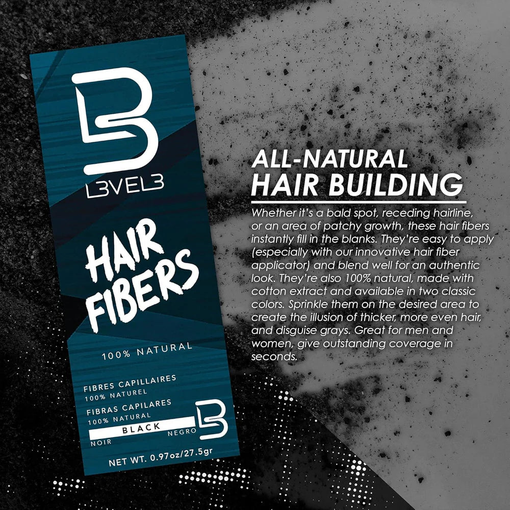 LEVEL 3 Hair Fibers - Black