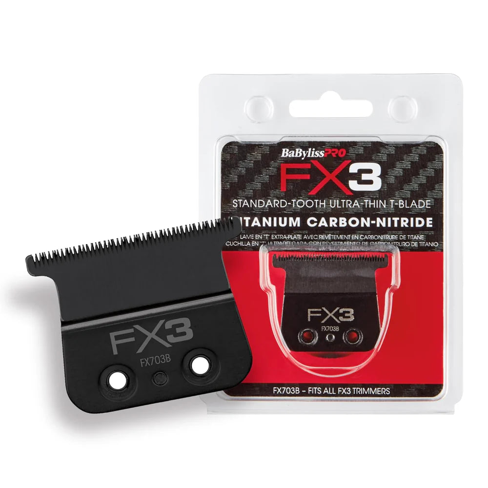 BaBylissPRO FX3 Titanium Carbon-Nitride Standard-Tooth Ultra-Thin Replacement T-Blade