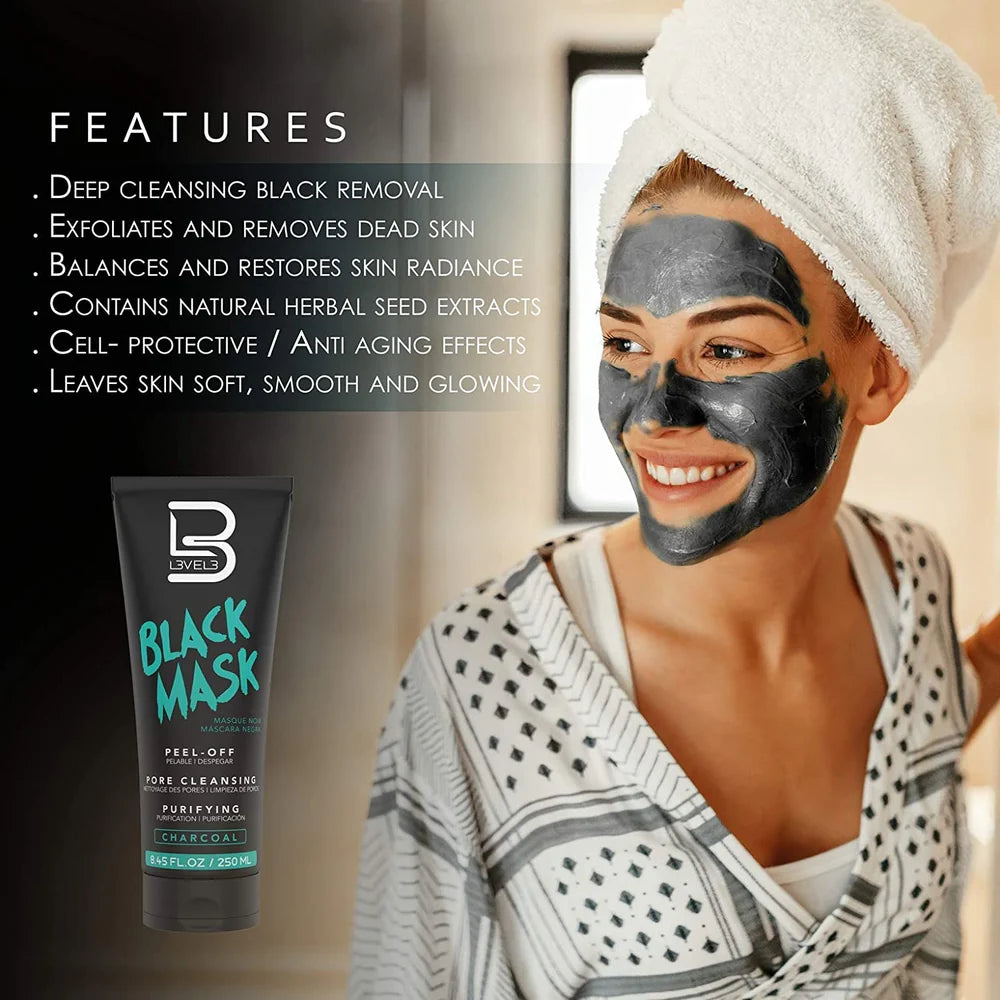 LEVEL 3 Purifying & Pore Cleansing Peel-Off Black Charcoal Mask
