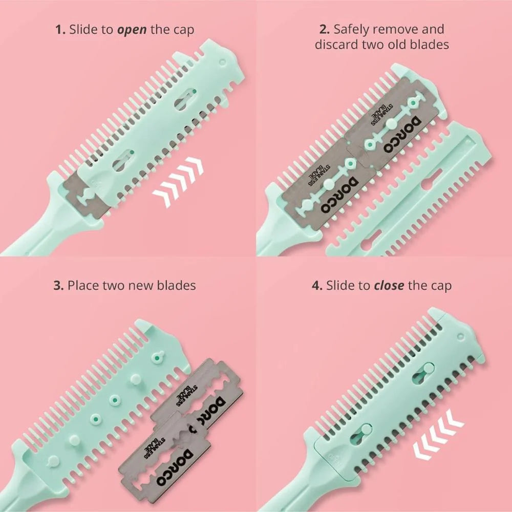 Dorco Tinkle Hair Cutter Razor Comb