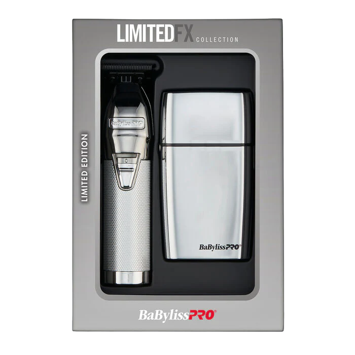 BaBylissPRO LimitedFX Silver Trimmer and Double-Foil Shaver
