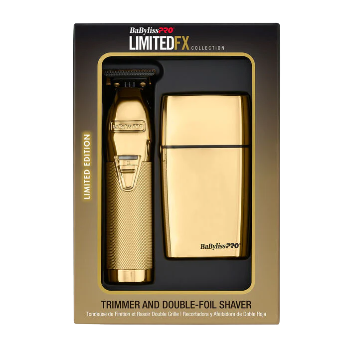 BaBylissPRO LimitedFX Gold Trimmer and Double-Foil Shaver
