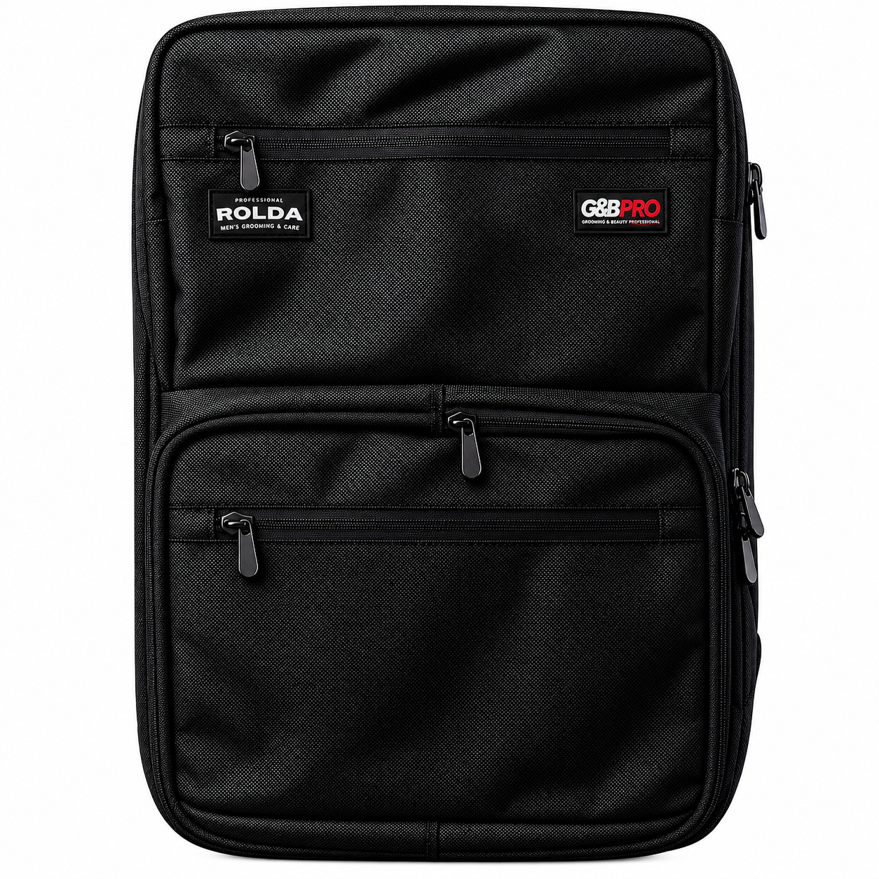 Rolda Black Mobile Station Full Size Barber Backpack w/ Black Zippers