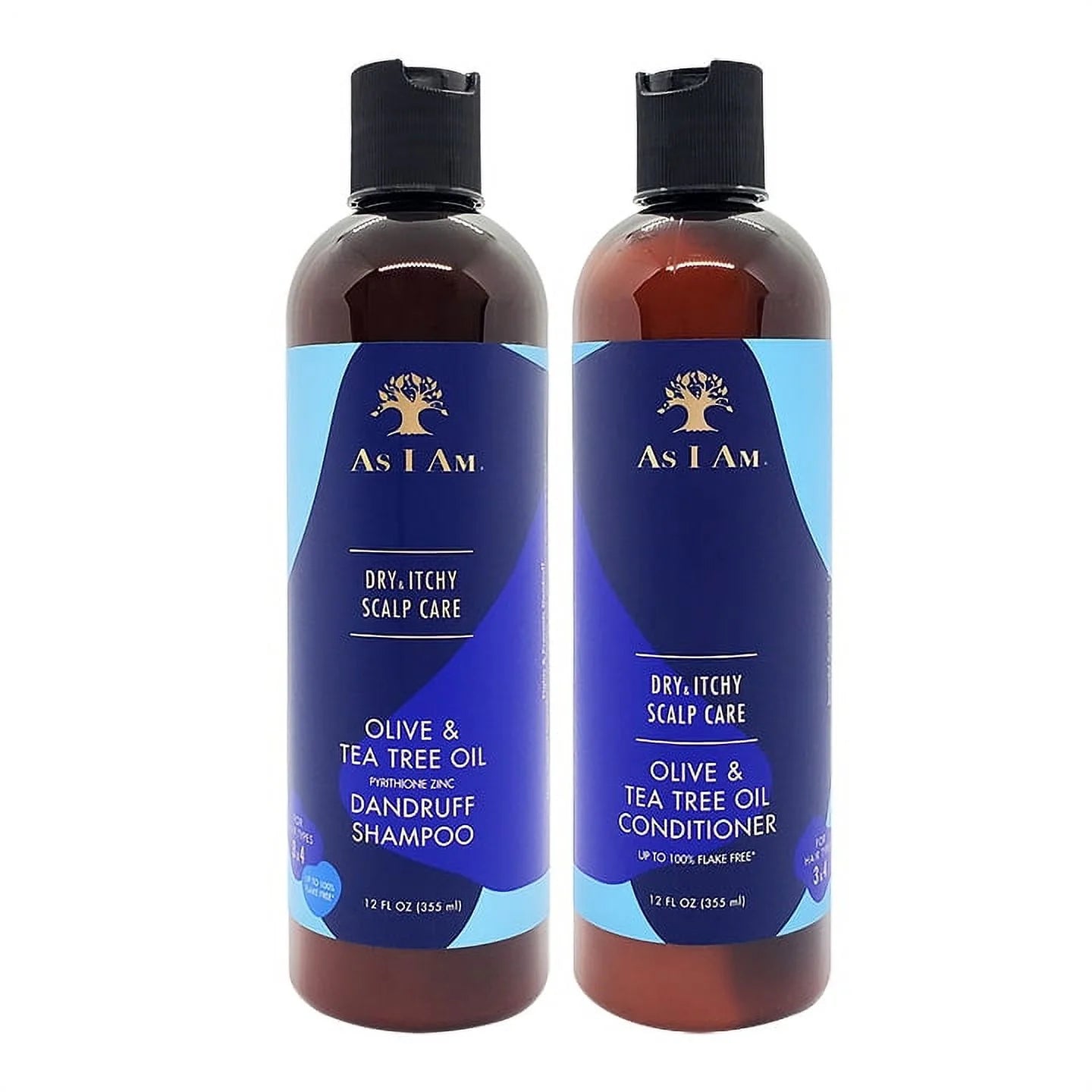 AS I AM Dry & Itchy Scalp Care Shampoo and Conditioner SET 12oz Ea